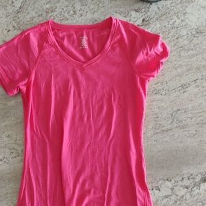 Bright pink Woolx v neck
